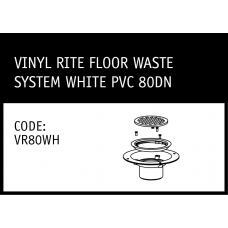 Marley Solvent Joint Vinyl Rite Floor Waste System White PVC 80DN - VR80WH